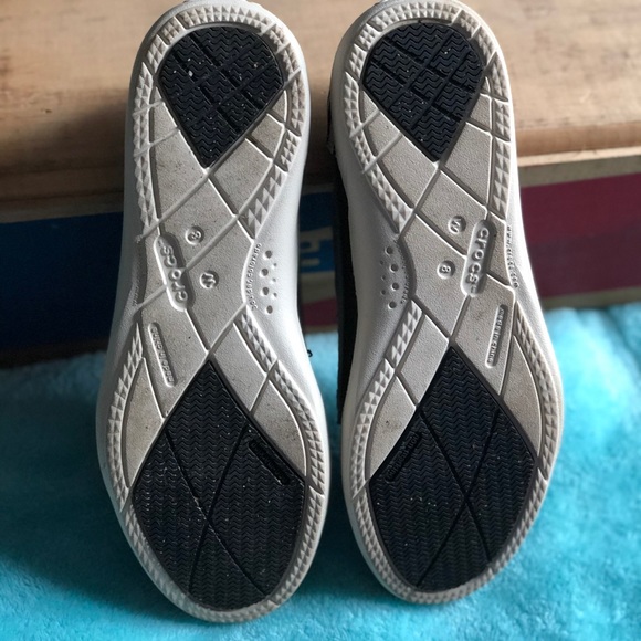 Croc Loafer - black/purple/Zebra woman’s size 8 - Picture 4 of 4